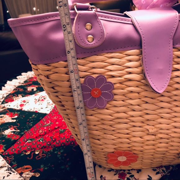 🌟Host Pick 🌟Retro Woven Straw Bag with Matching Scarf - Picture 7 of 10